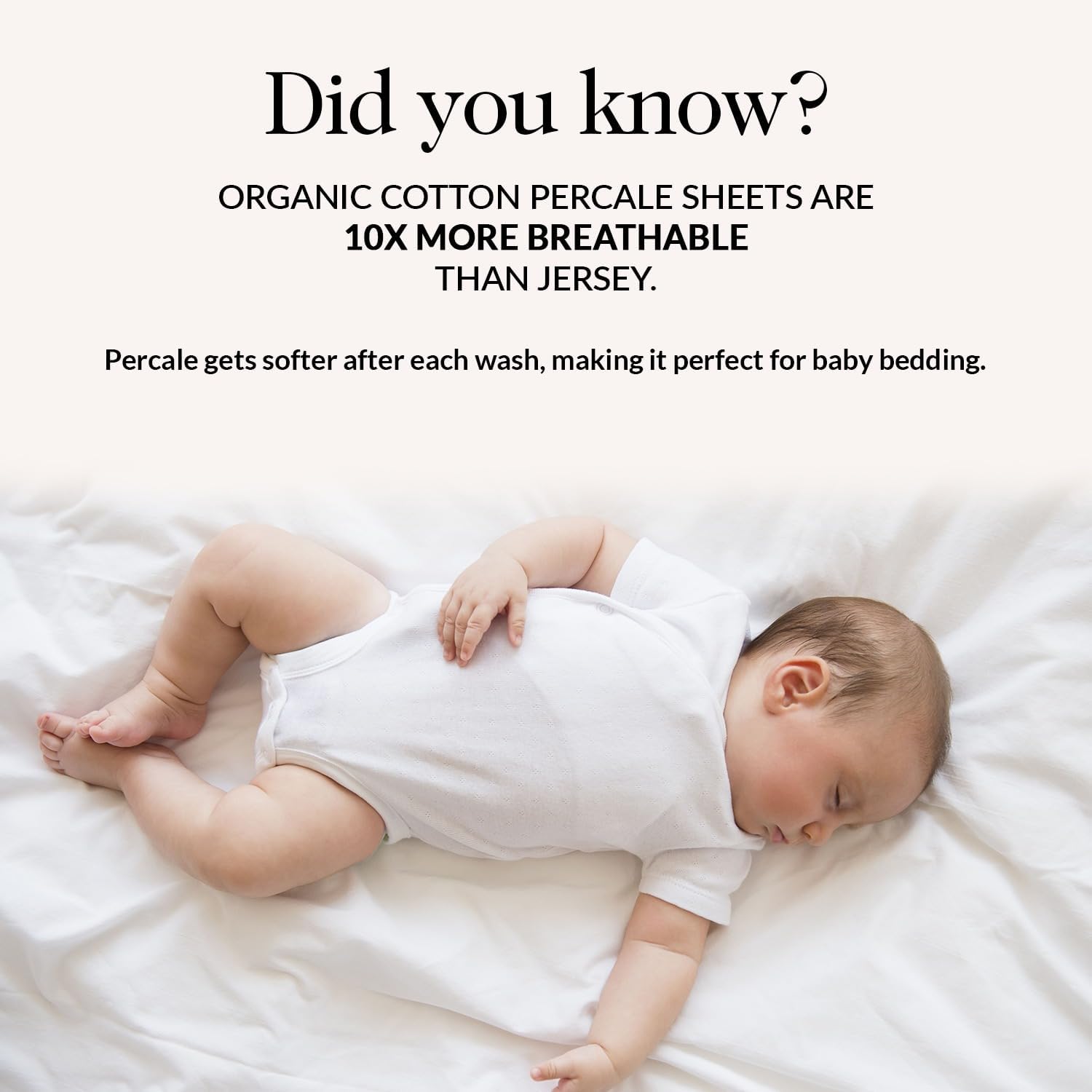 100% Organic Crib Fitted Sheets (3-Pack)
