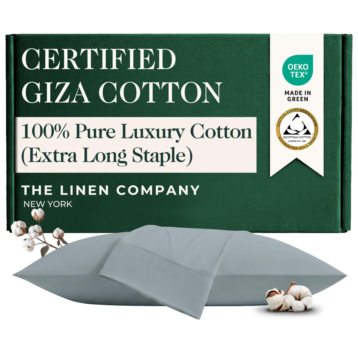 Egyptian cotton blend sateen pillowcases