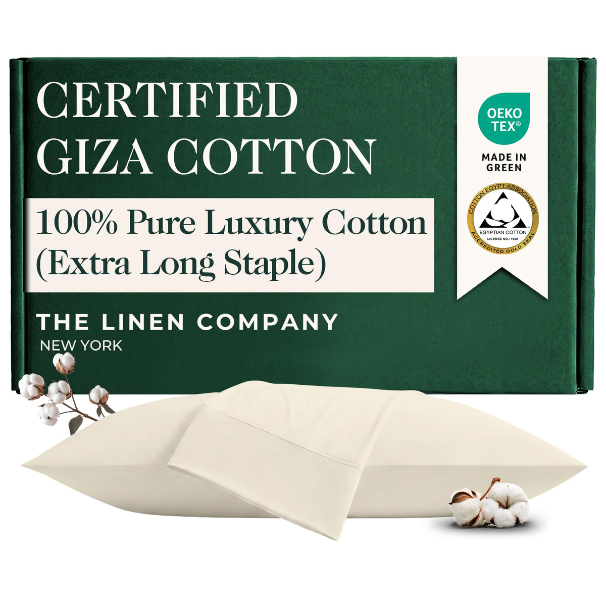 Egyptian cotton blend sateen pillowcases