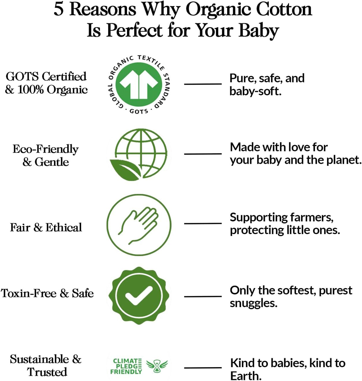 100% Organic Bassinet Fitted Sheets (3-Pack) – view 5