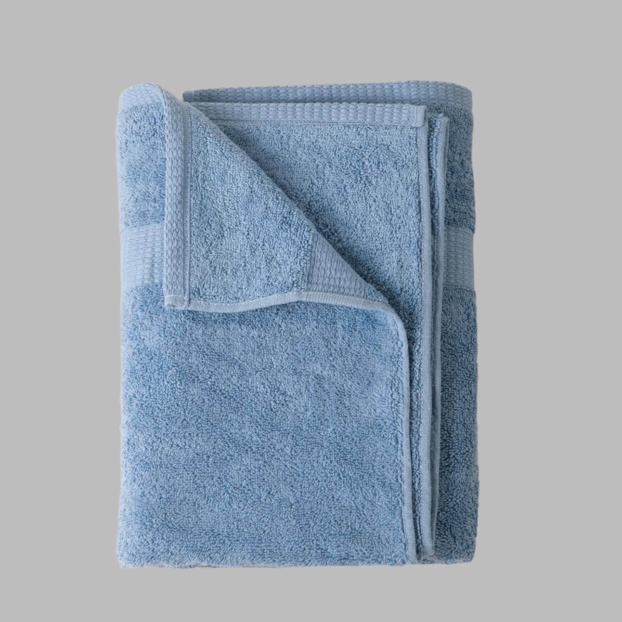 Blue Dash Striped Towels - Set of 4