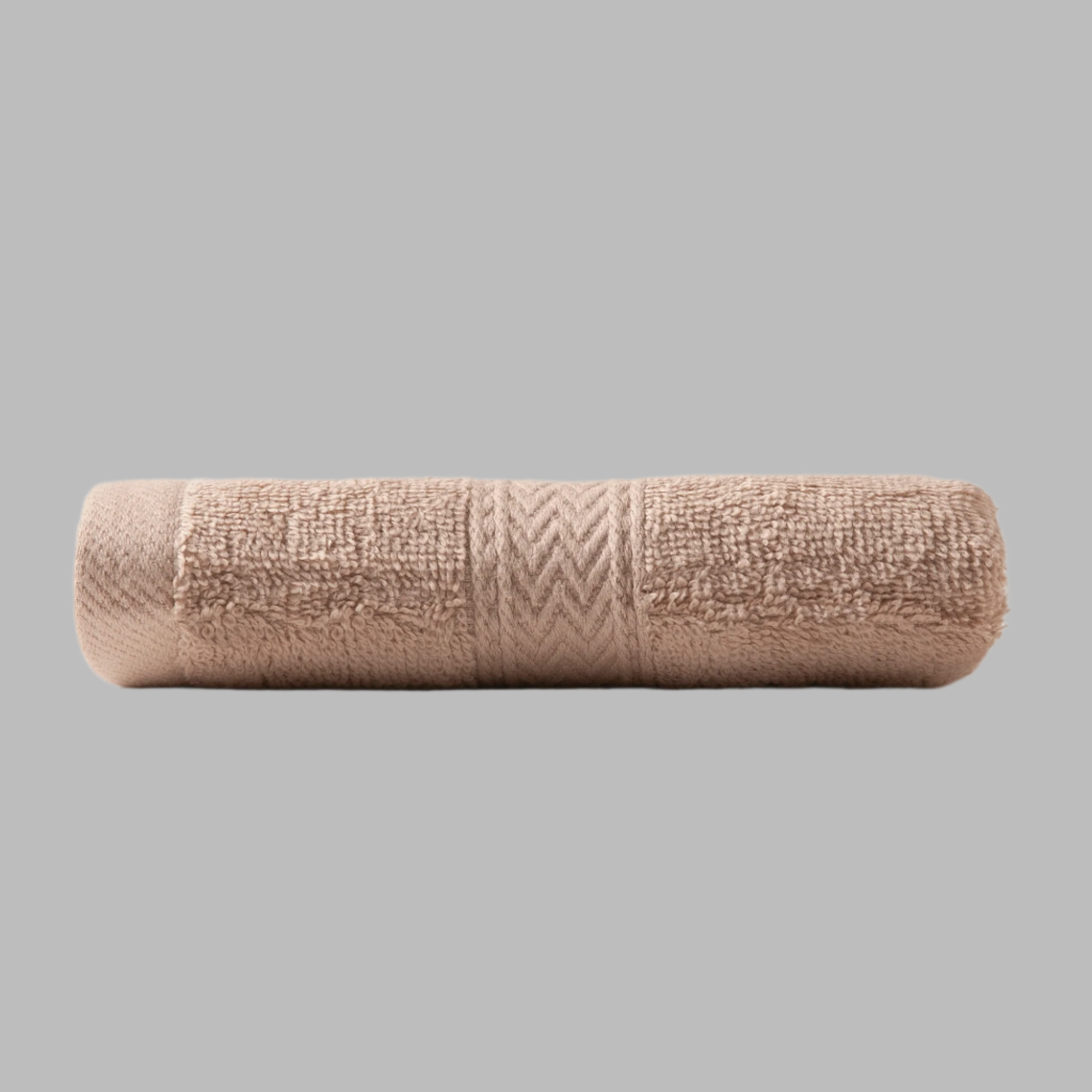 Beige Zigzag Hand Towel