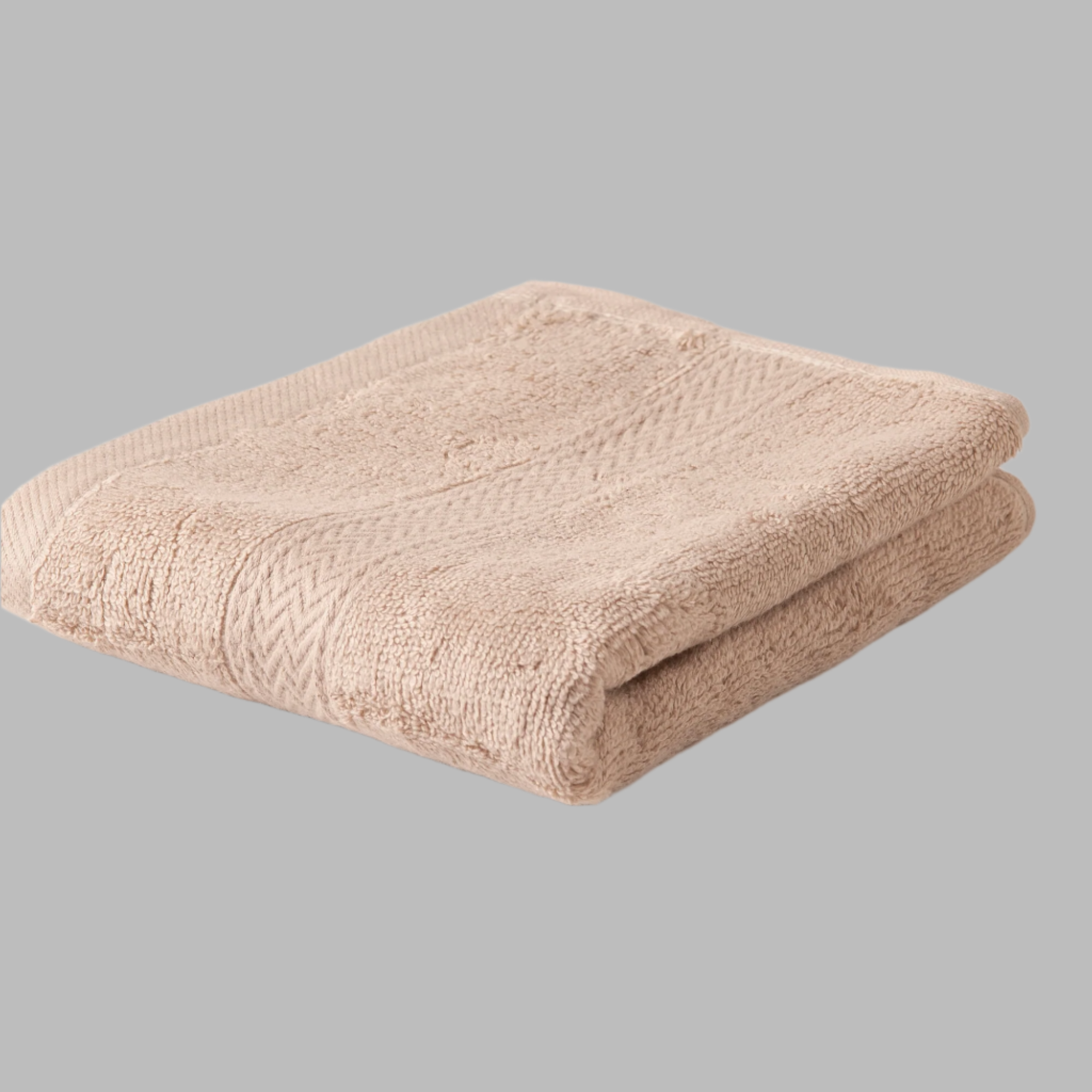 Beige Zigzag Hand Towel