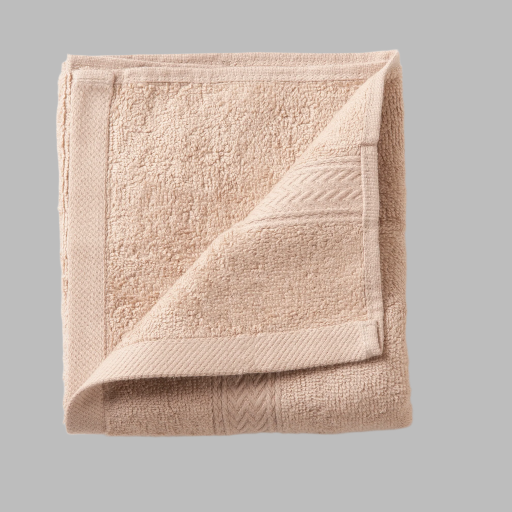 Beige Zigzag Hand Towel