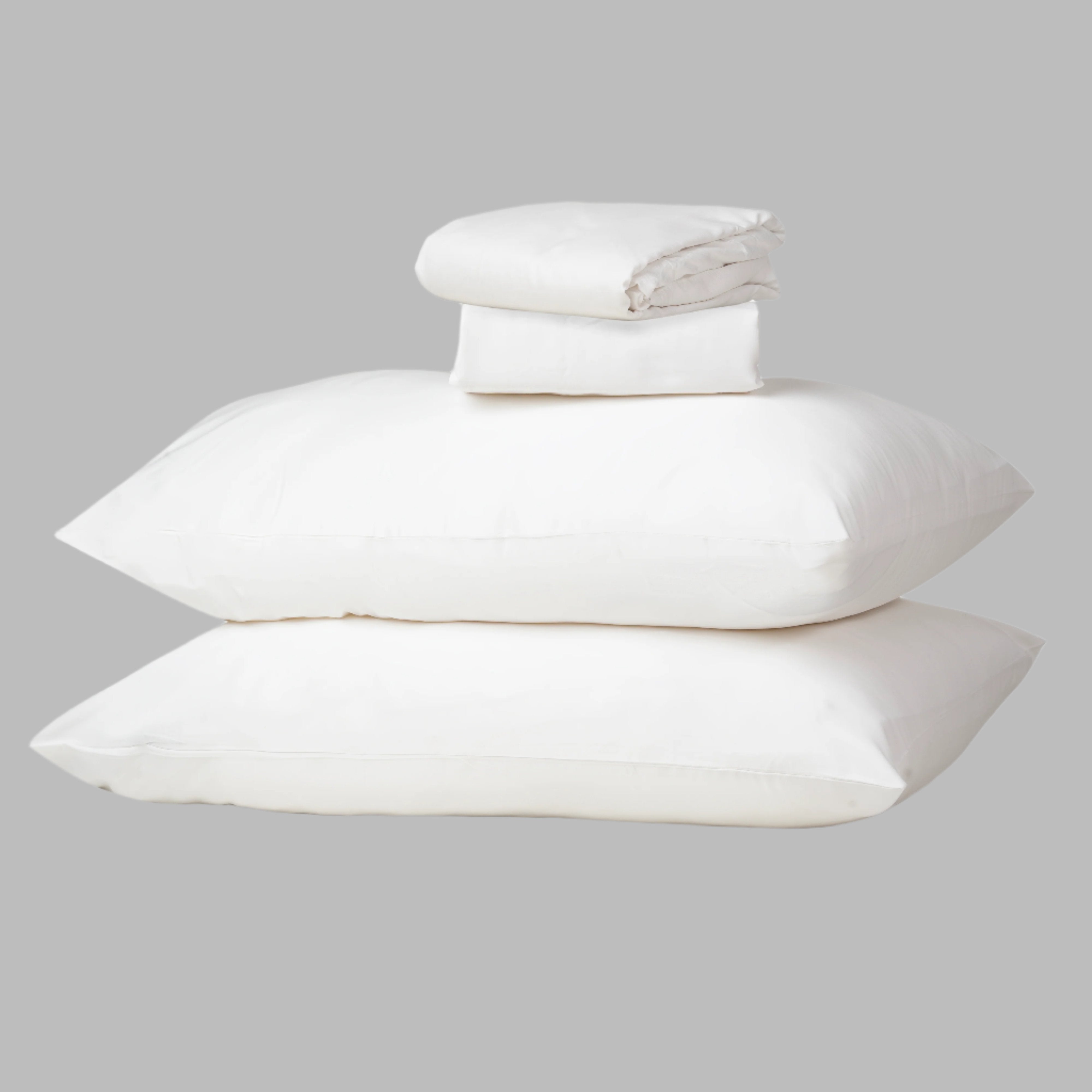 White Egyptian Cotton Percale Sheets