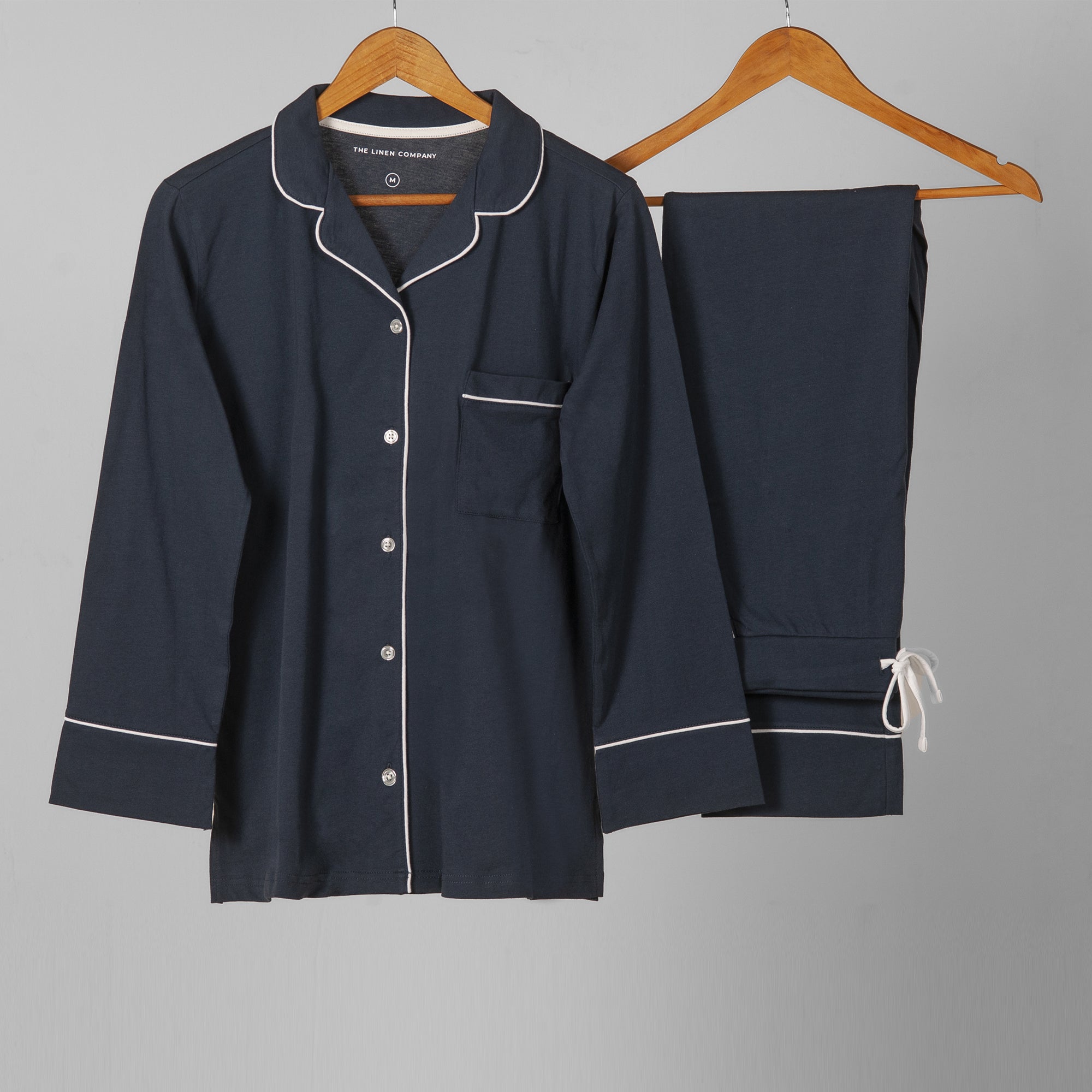 Navy Luxury Cotton Sleepwear