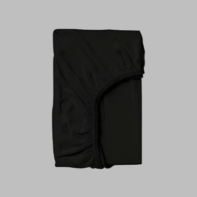 Black Solid Bed Sheet Set