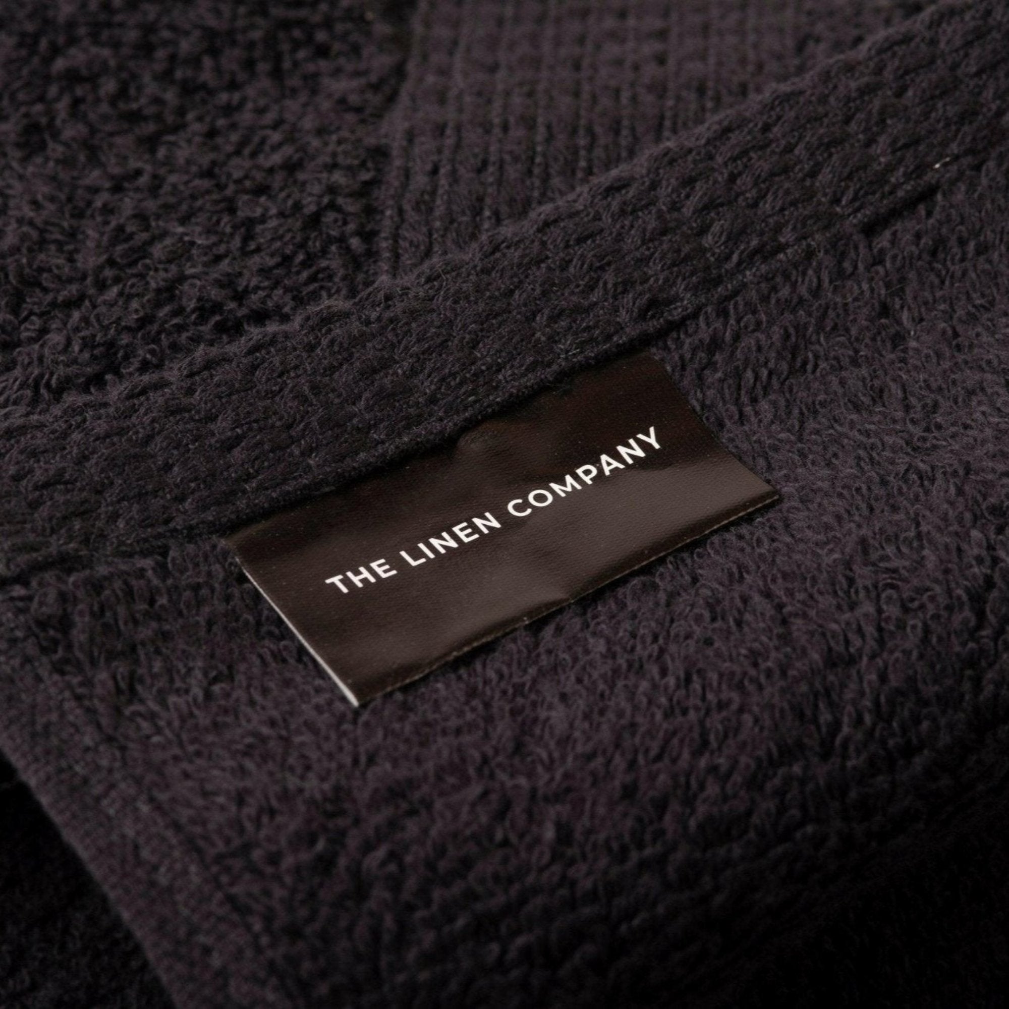 Black Dash Striped Hand Towel - THE LINEN COMPANY