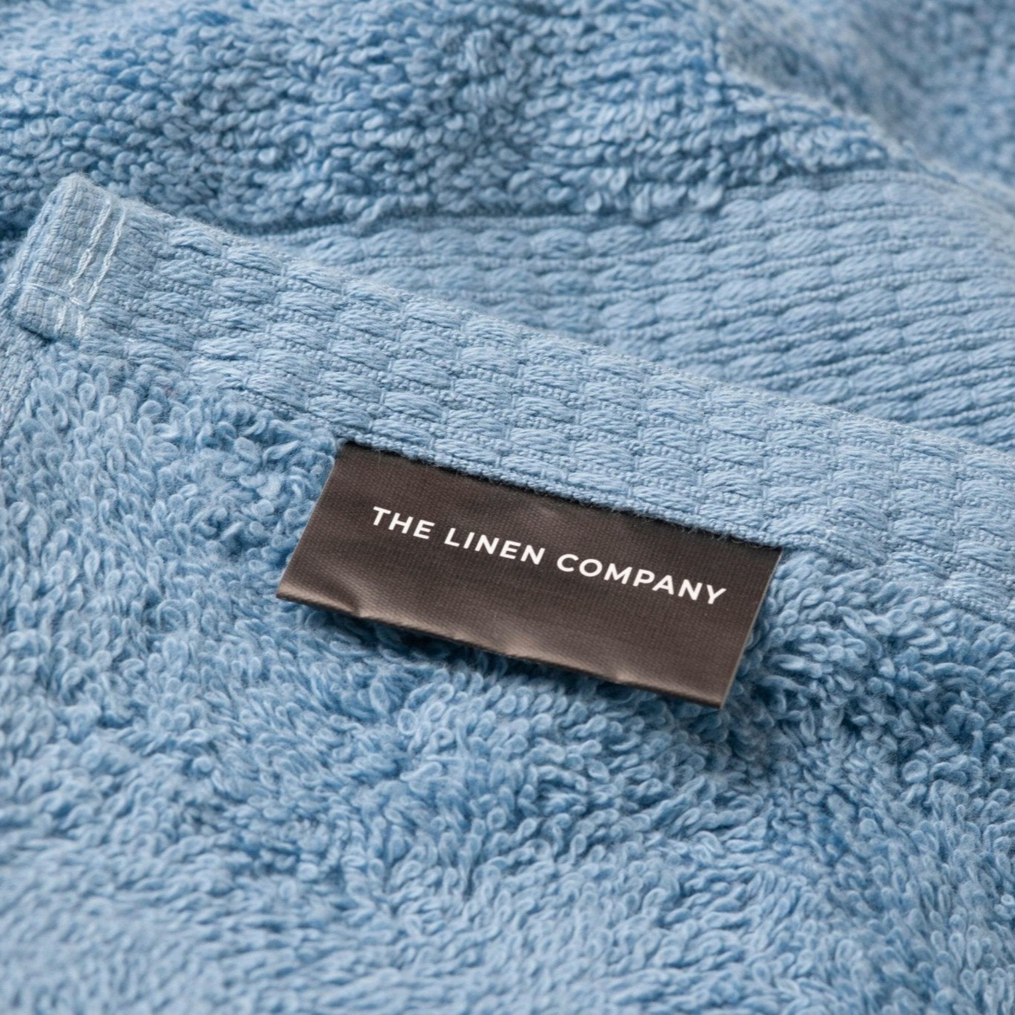 Blue Dash Striped Hand Towel - THE LINEN COMPANY