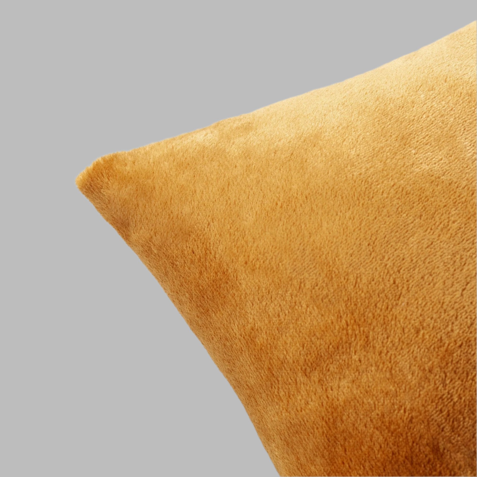 Camel Plush Cushion - THE LINEN COMPANY