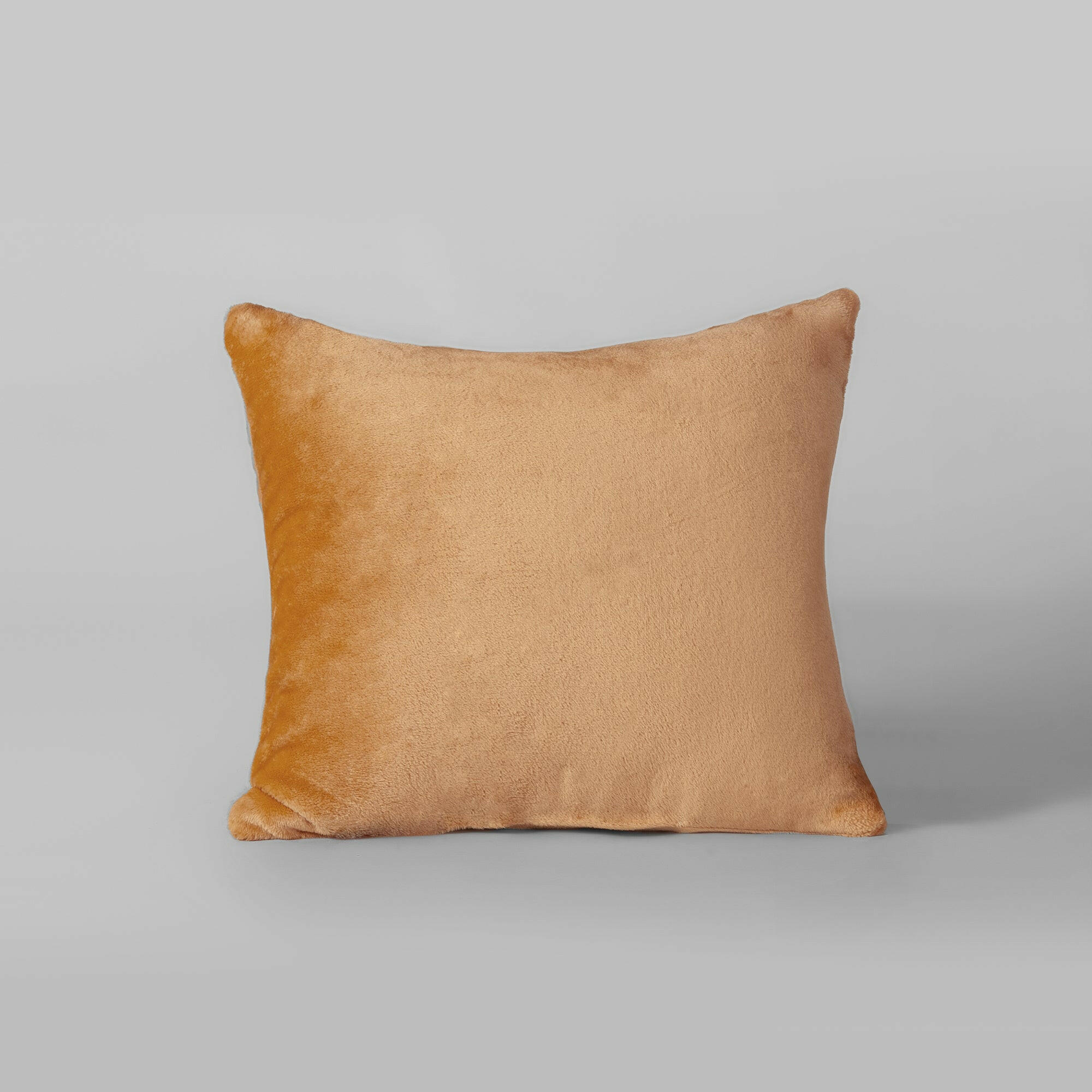 Camel Plush Cushion - THE LINEN COMPANY