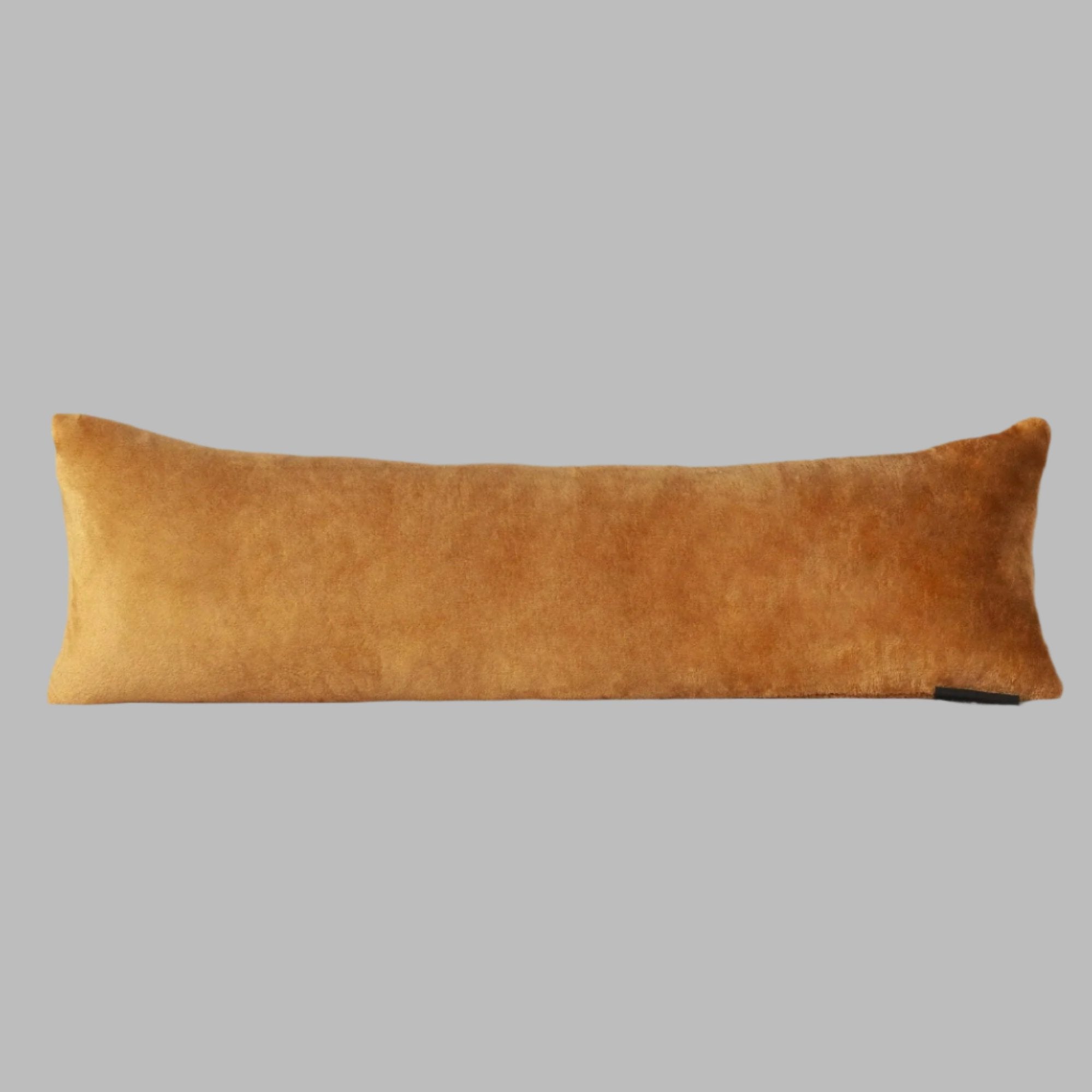 Camel Plush Cushion - THE LINEN COMPANY