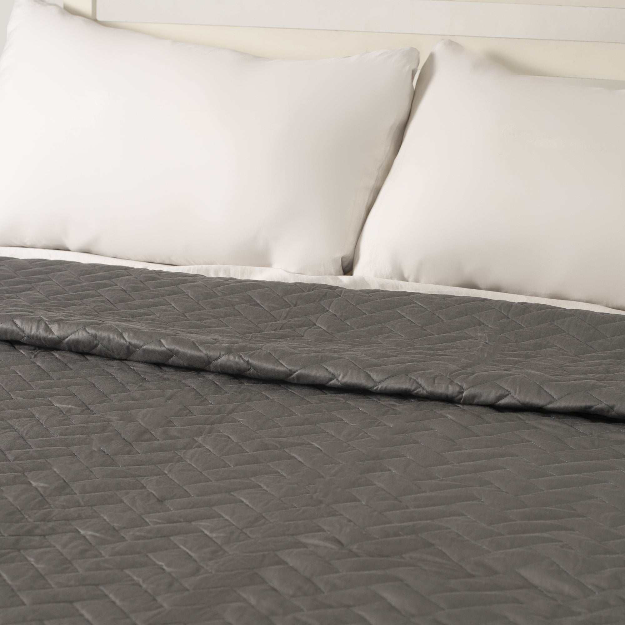 Charcoal Bedspread - THE LINEN COMPANY