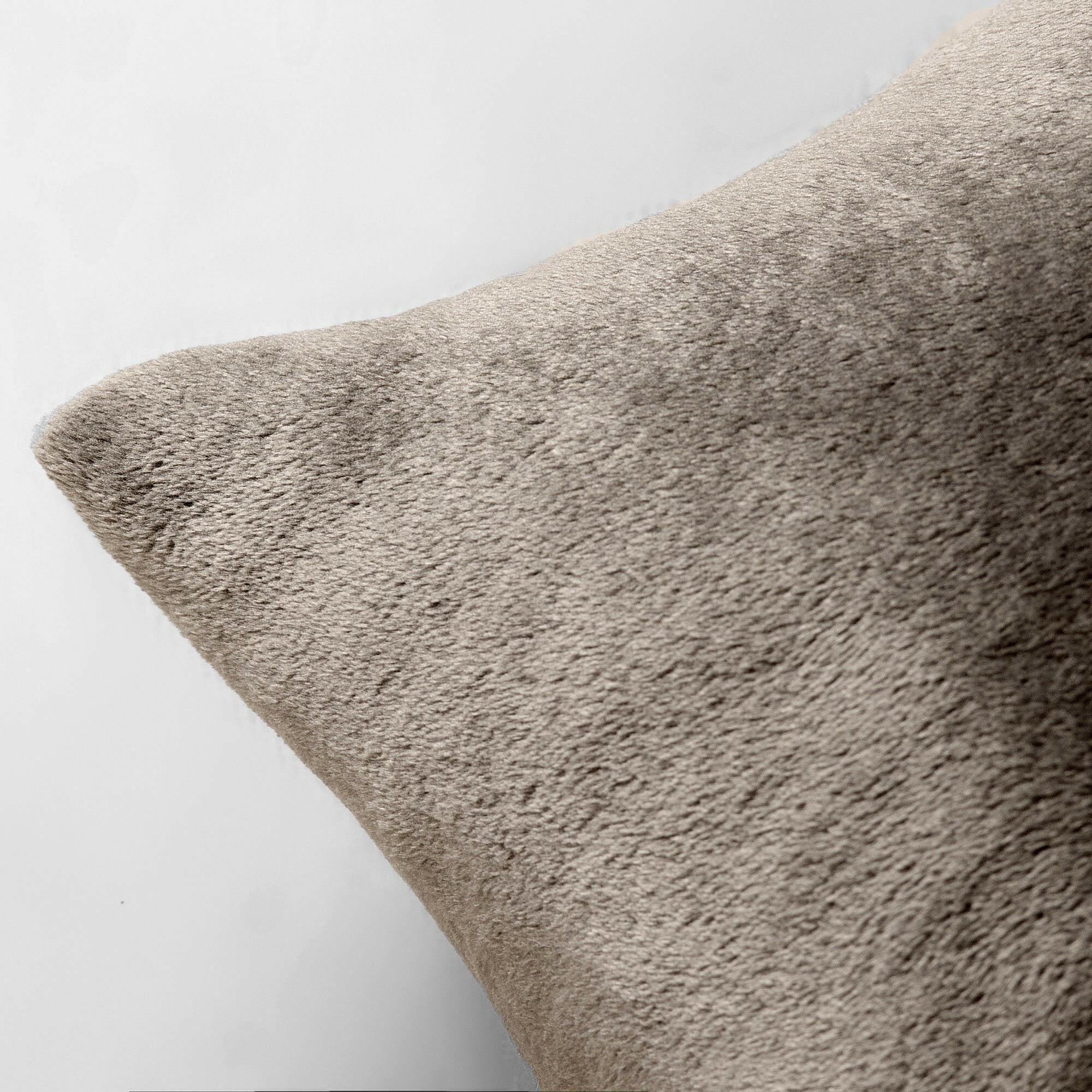 Charcoal Plush Cushion - THE LINEN COMPANY