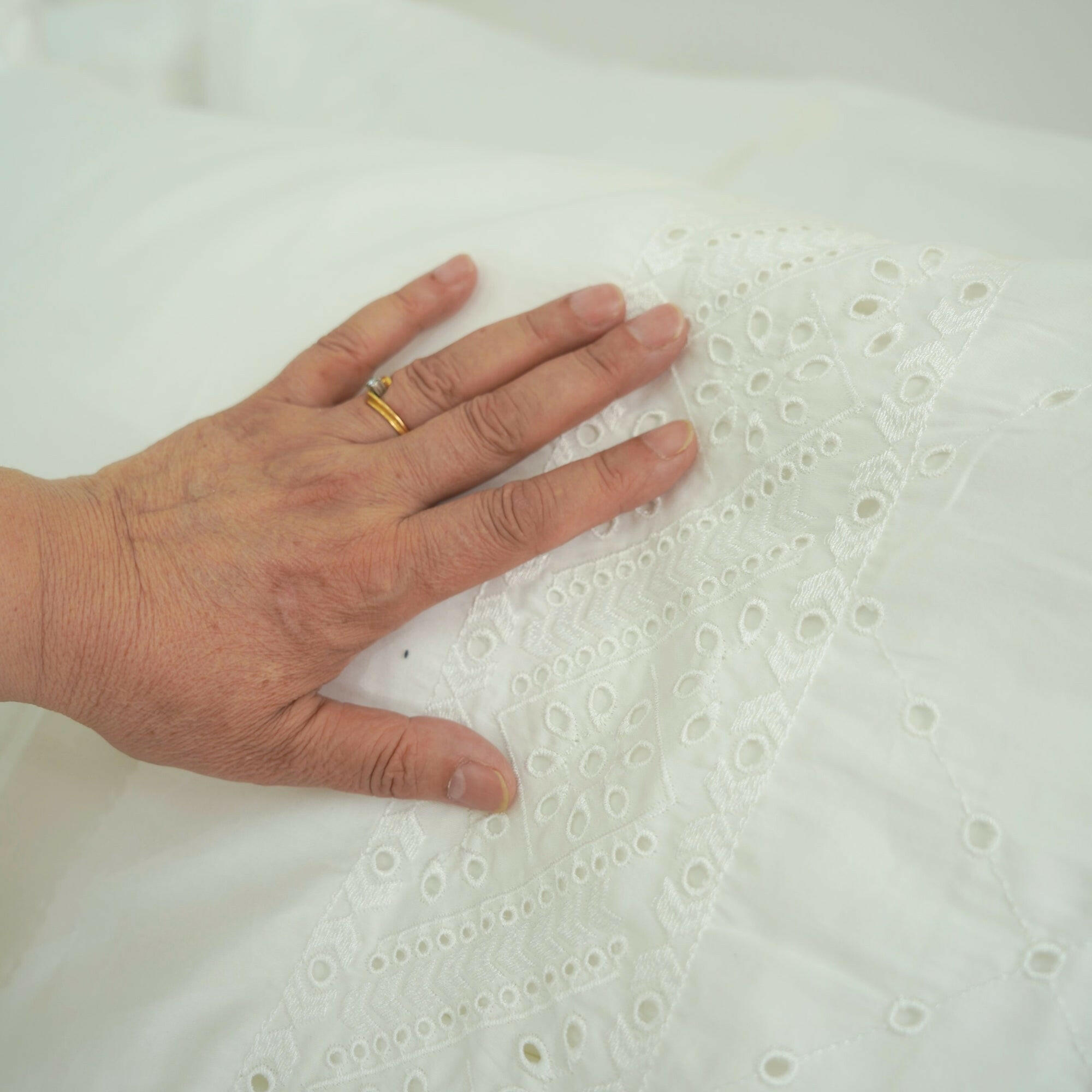 Chikankari Duvet Cover Set - THE LINEN COMPANY