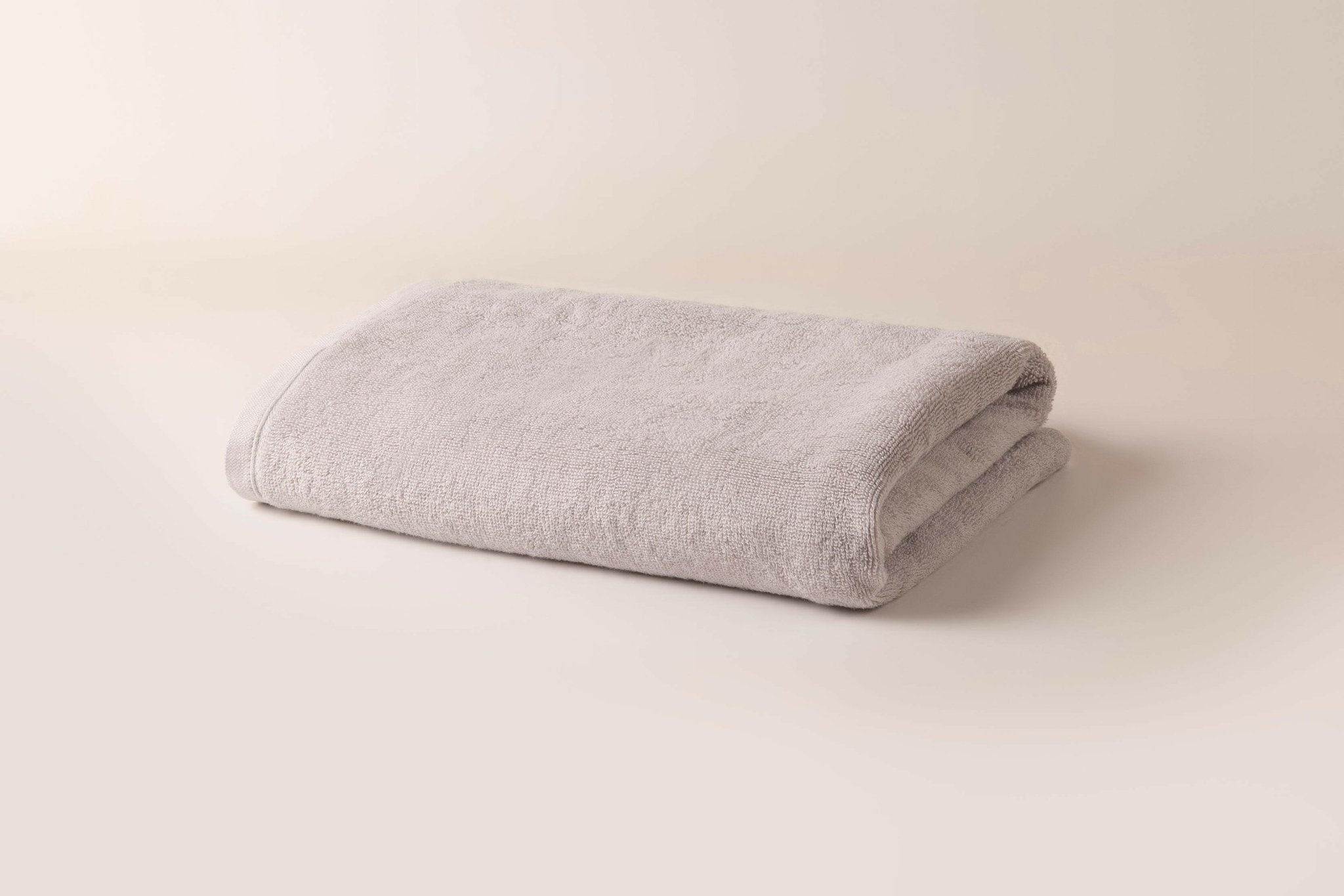 Cream Plain Bath Towel - THE LINEN COMPANY