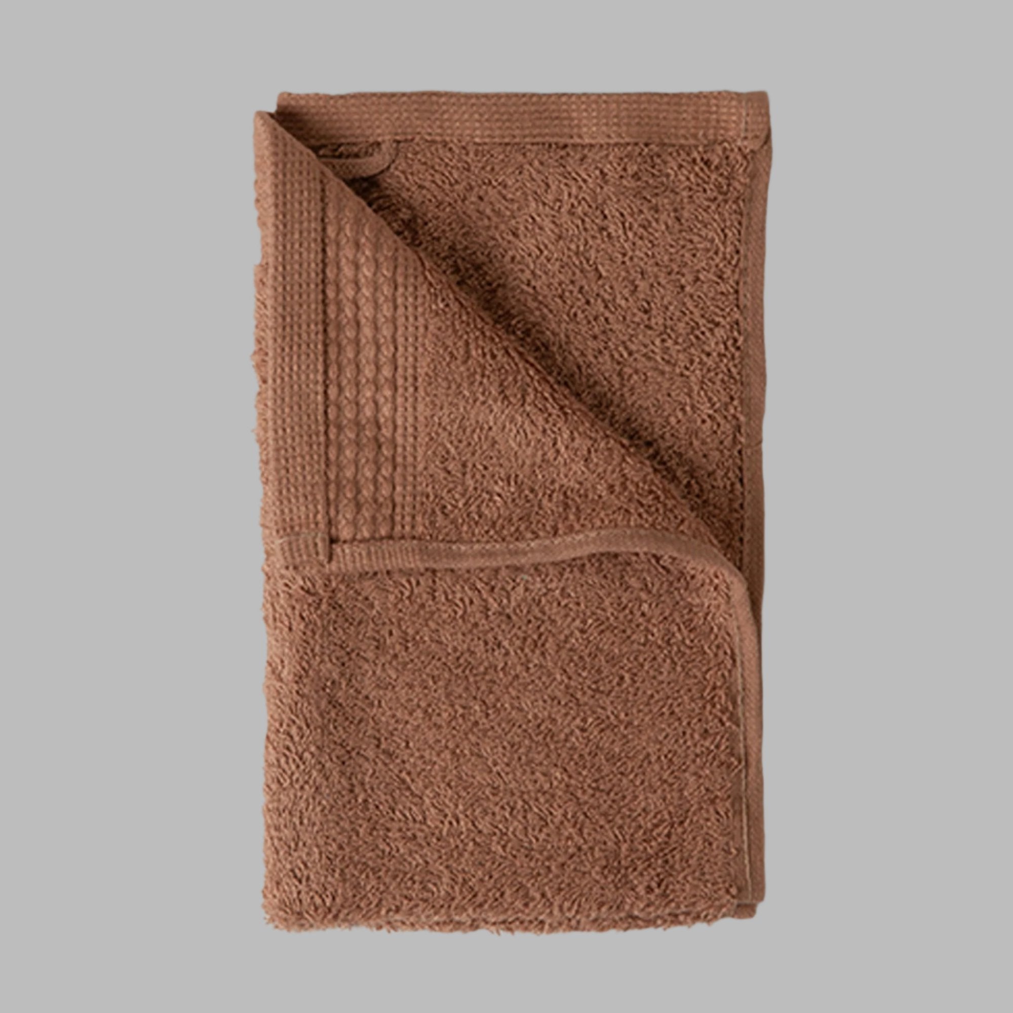 Dusty Pink Chain Stitch Mini Hand Towel - THE LINEN COMPANY