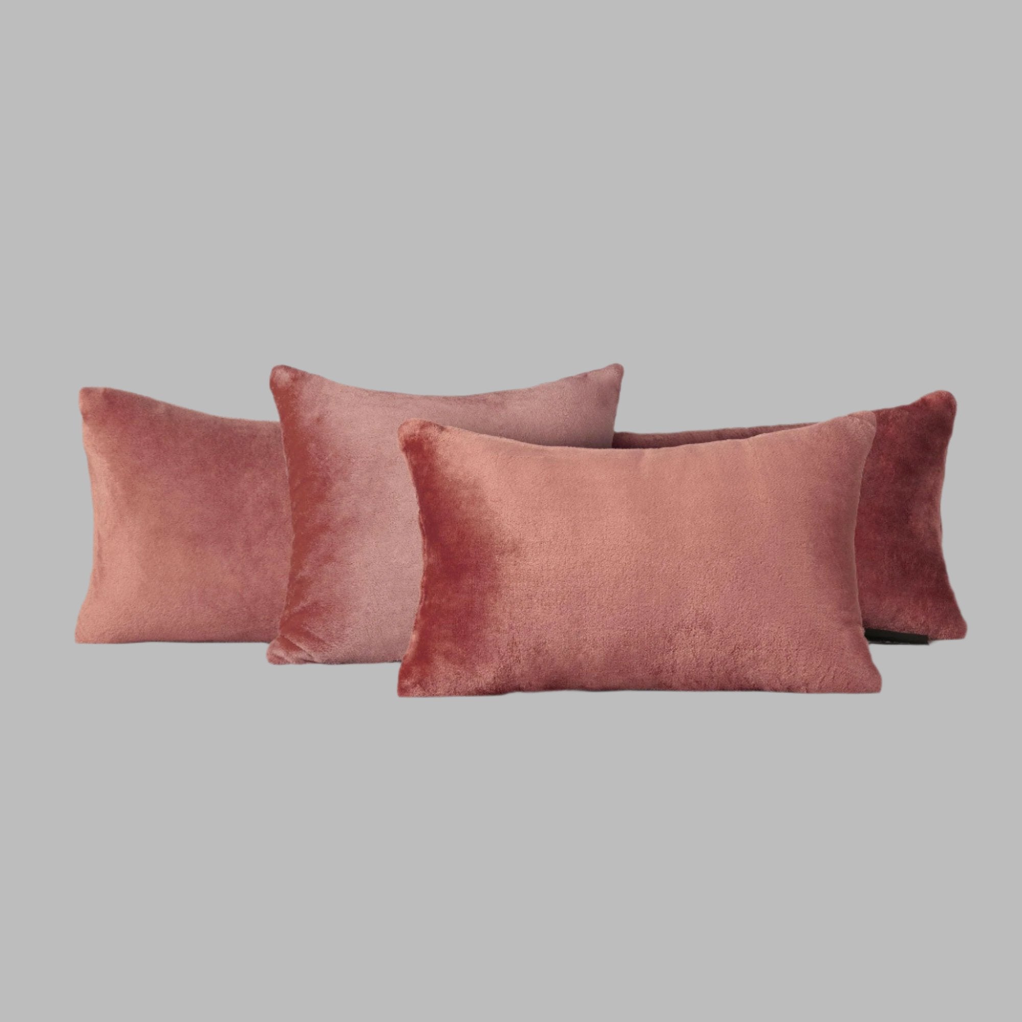 Dusty Rose Plush Cushion - THE LINEN COMPANY