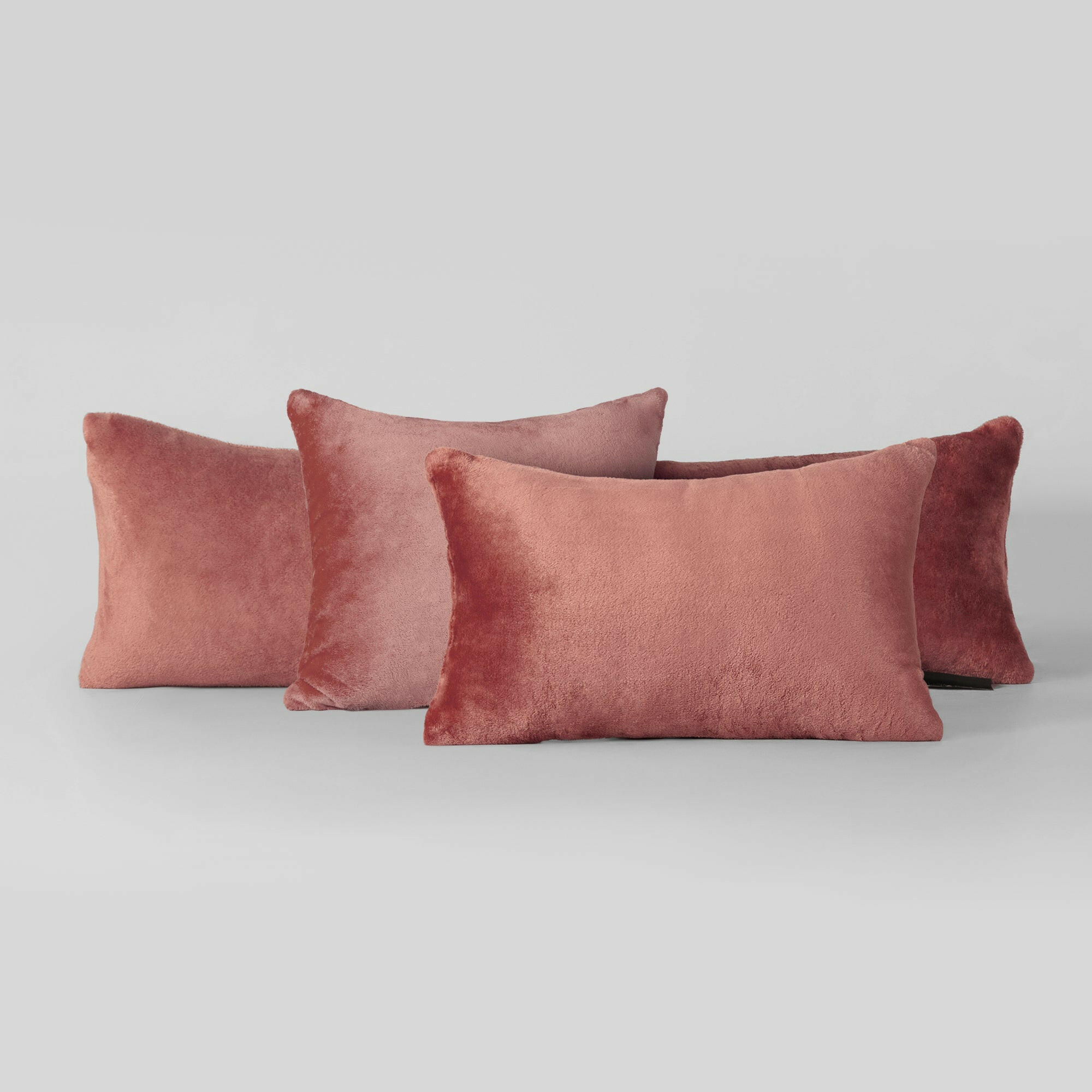 Dusty Rose Plush Cushion - THE LINEN COMPANY