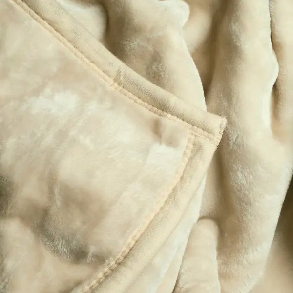 Golden Microfiber Plush Blanket - THE LINEN COMPANY