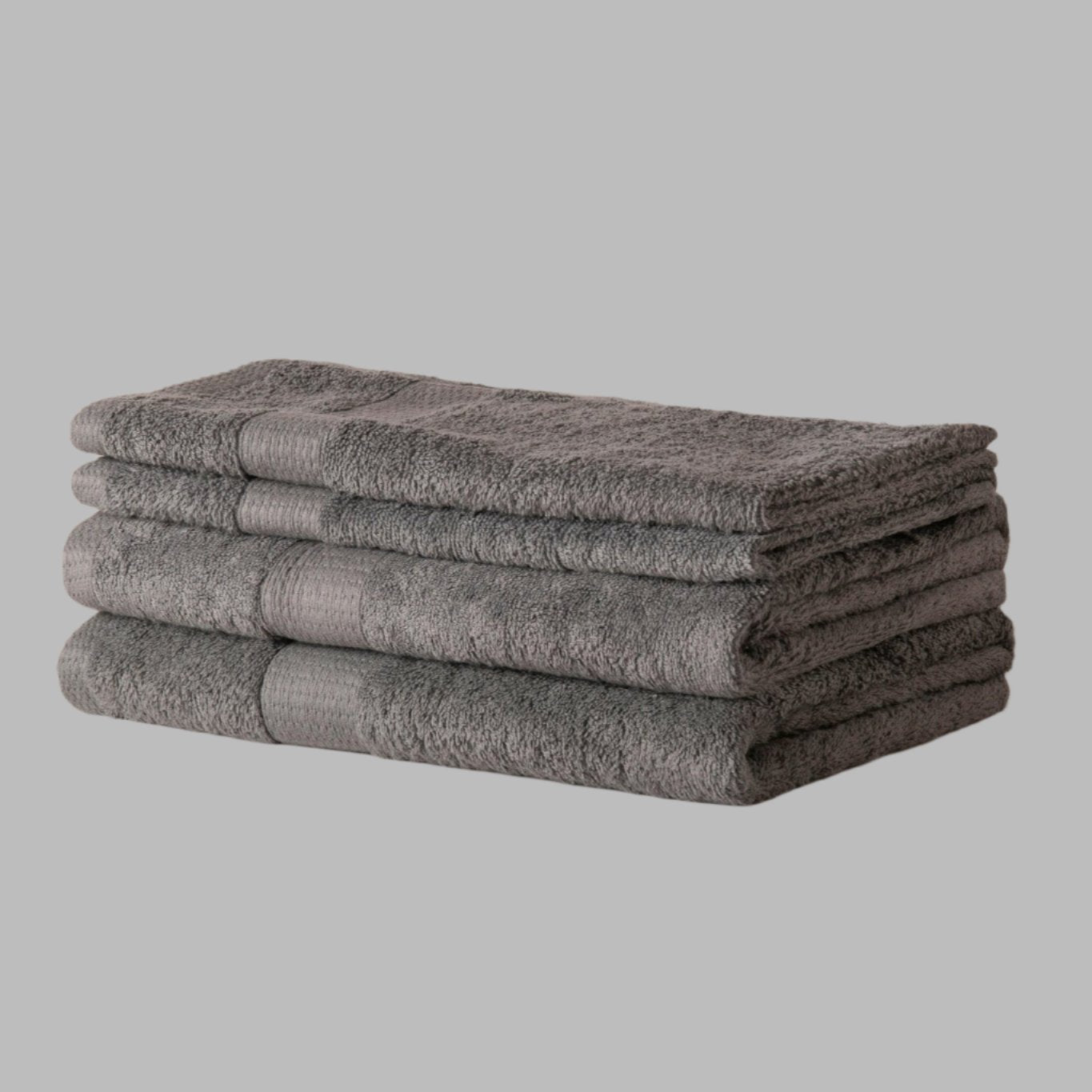 Grey Dash Striped Towels - Set of 4 - THE LINEN COMPANY