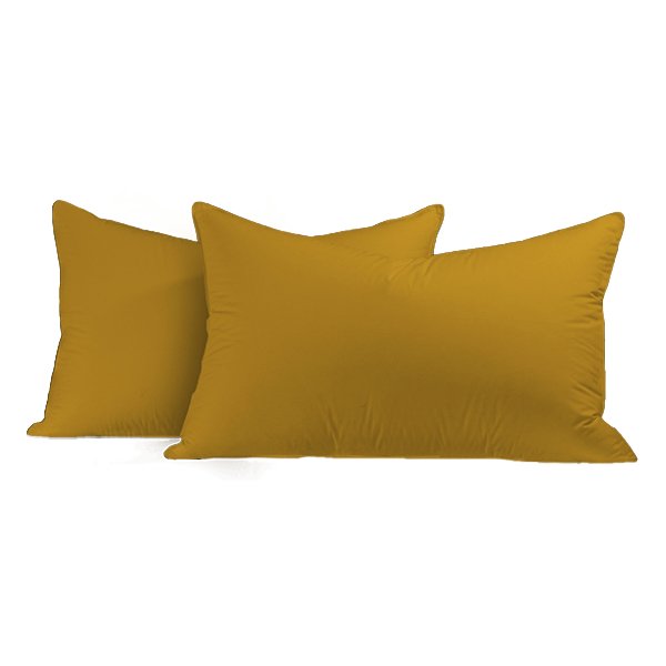 Honey Mustard Solid Pillowcases - THE LINEN COMPANY