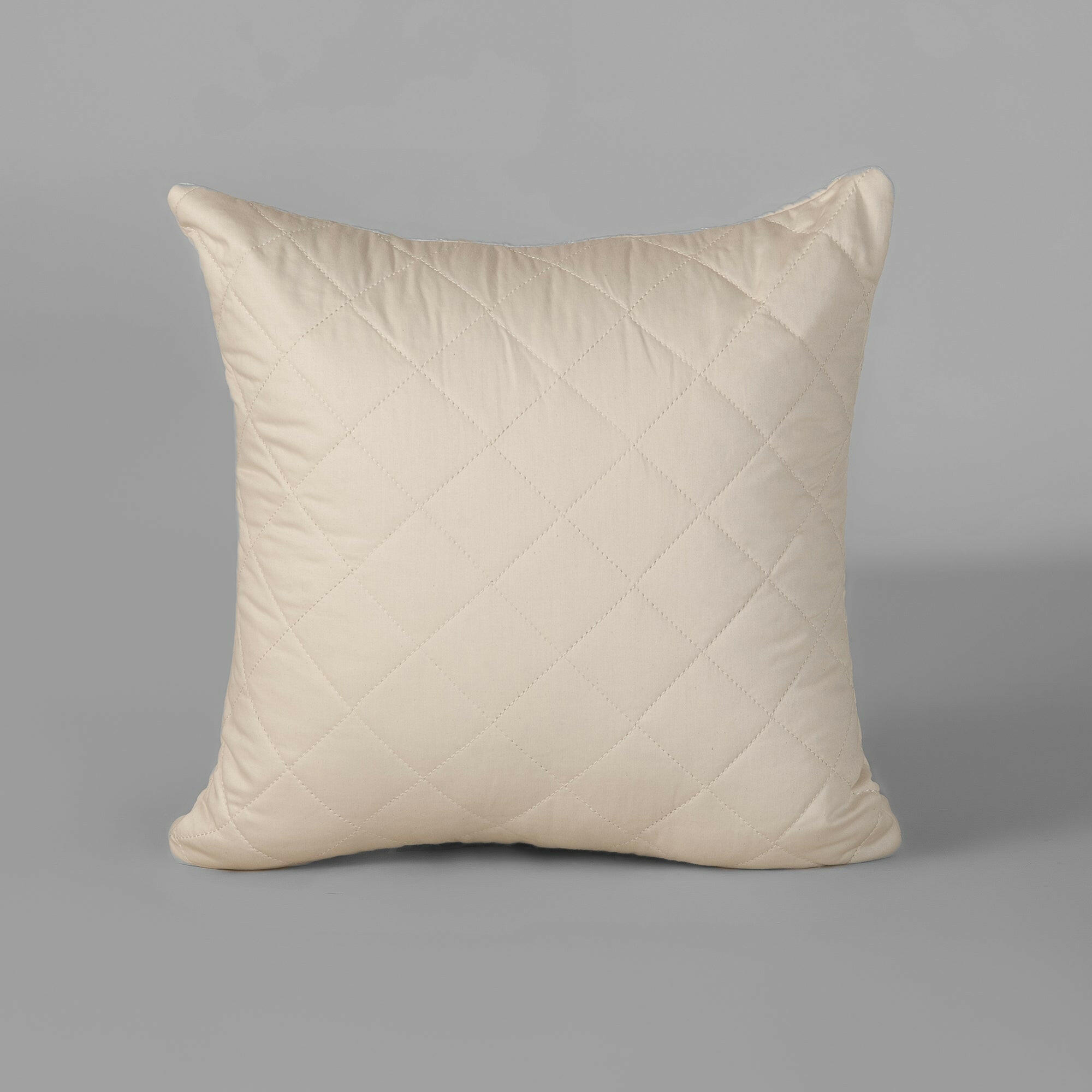 Ivory Quilted Cushion Cover - THE LINEN COMPANY