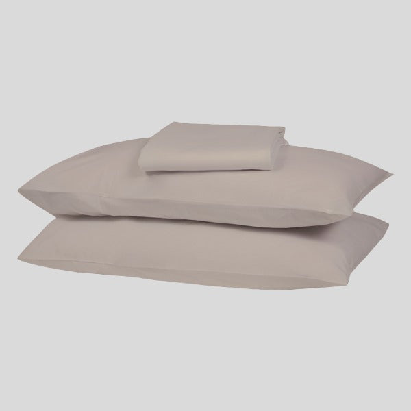 Ivory Solid Flat Sheet Set - THE LINEN COMPANY