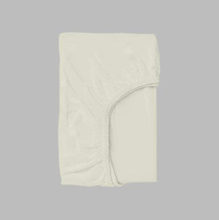 Ivory Solid Bed Sheet Set