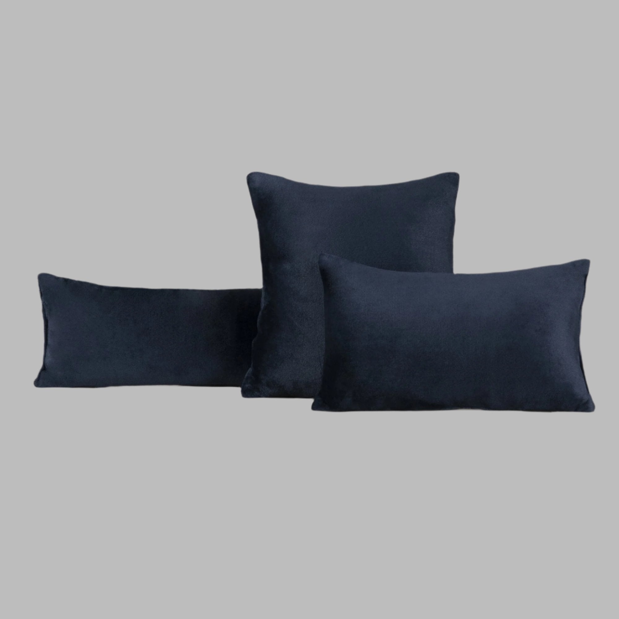 Navy Plush Cushion - THE LINEN COMPANY