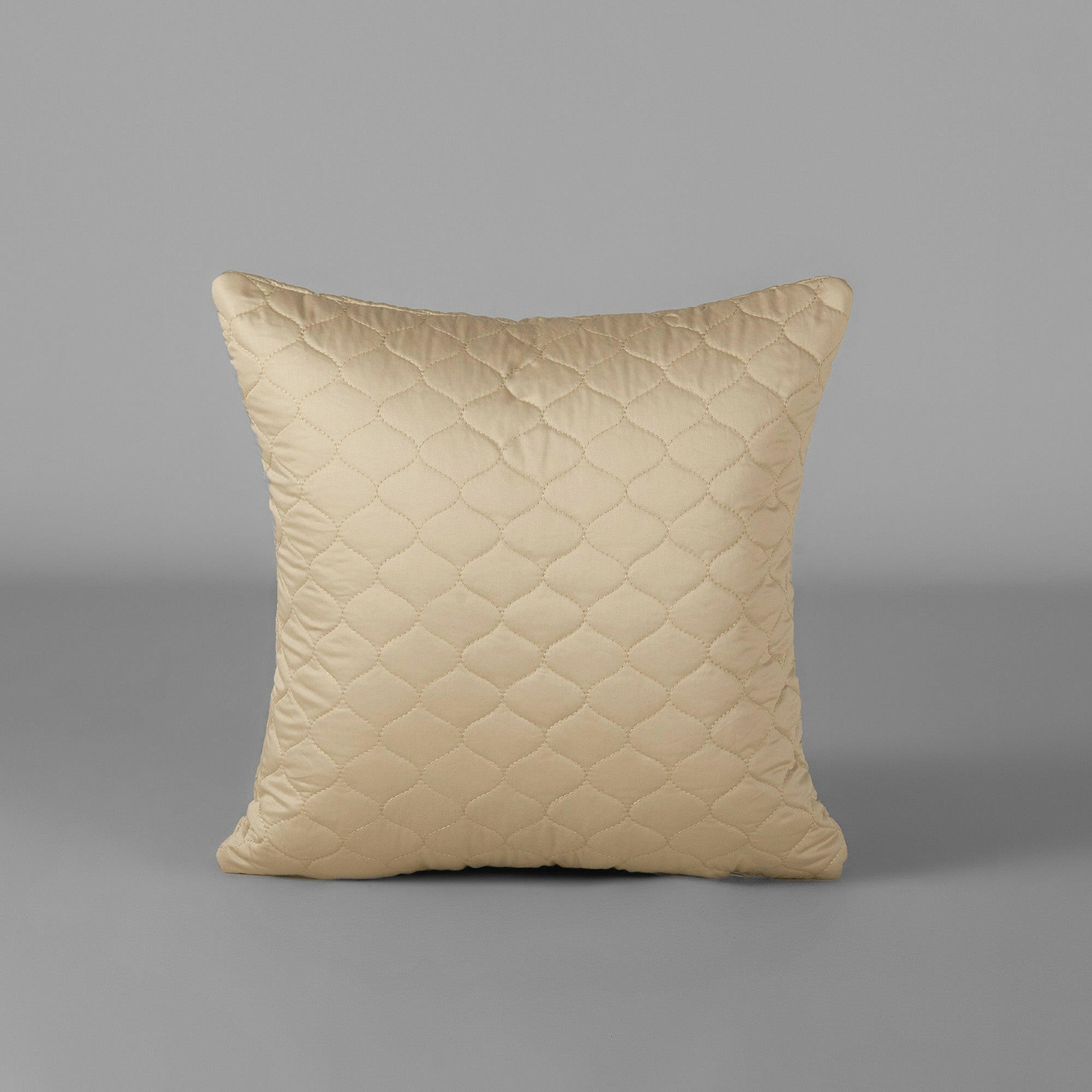 Pale Olive Quilted Cushion Cover - THE LINEN COMPANY