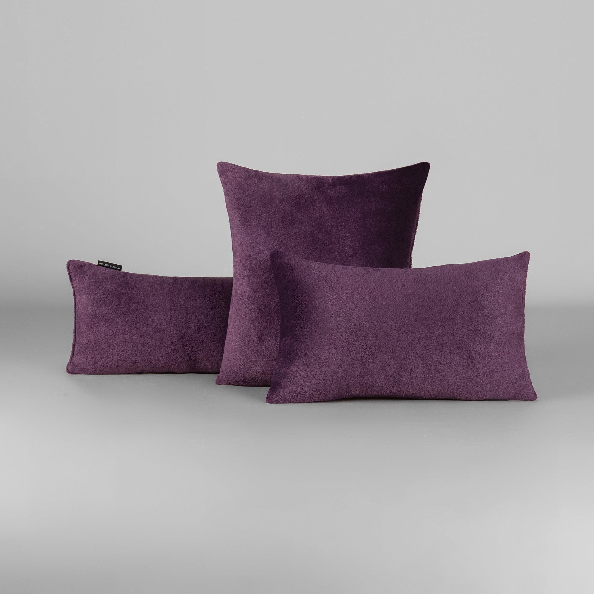 Plum Plush Cushion - THE LINEN COMPANY