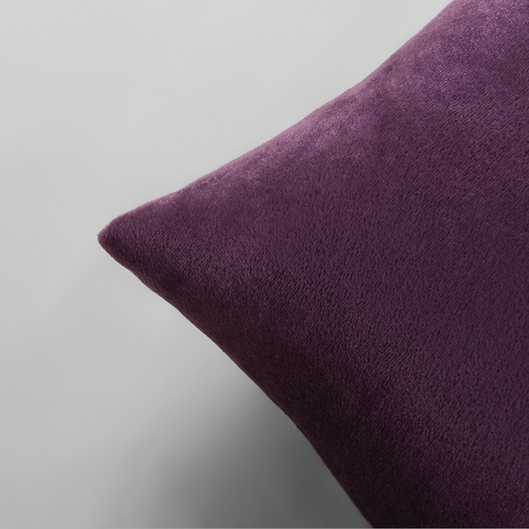 Plum Plush Cushion - THE LINEN COMPANY