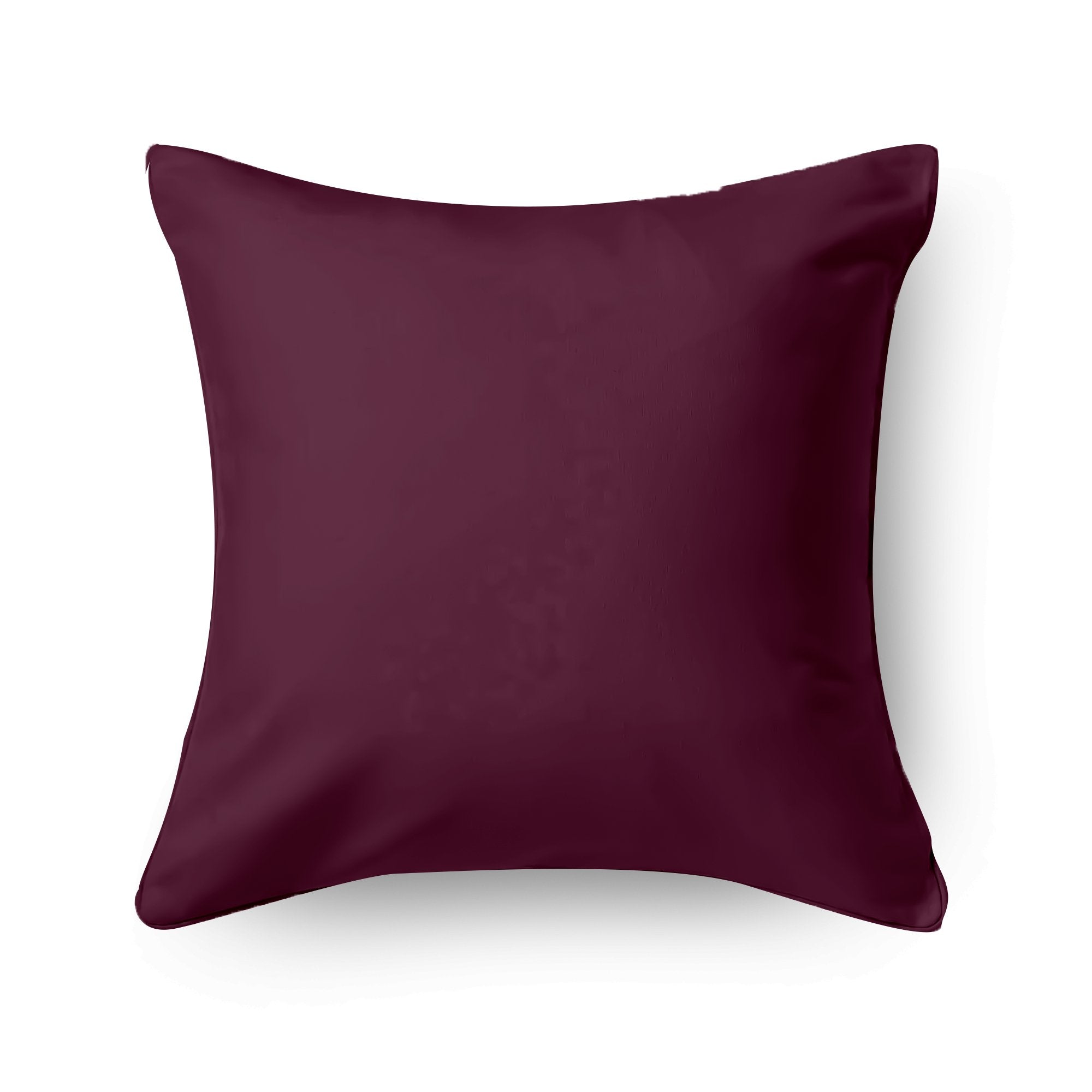 Plum Solid Cushion Cover - THE LINEN COMPANY