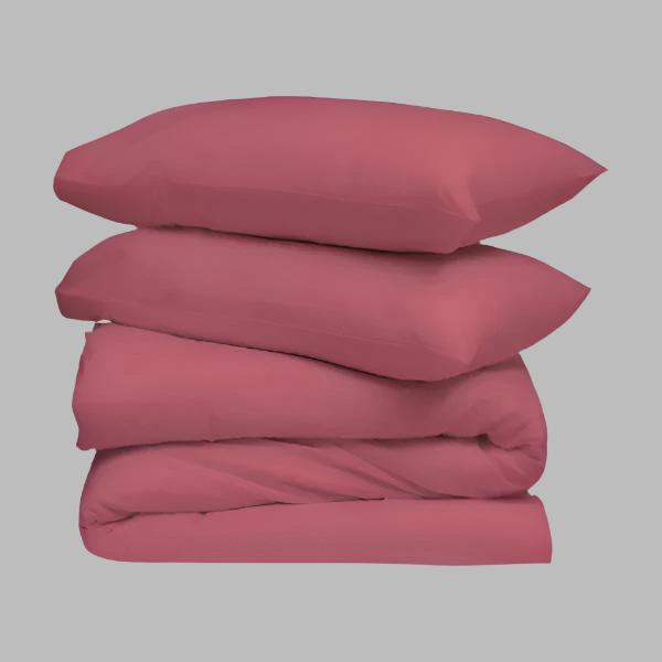 Rosa Solid Duvet Cover Set - THE LINEN COMPANY