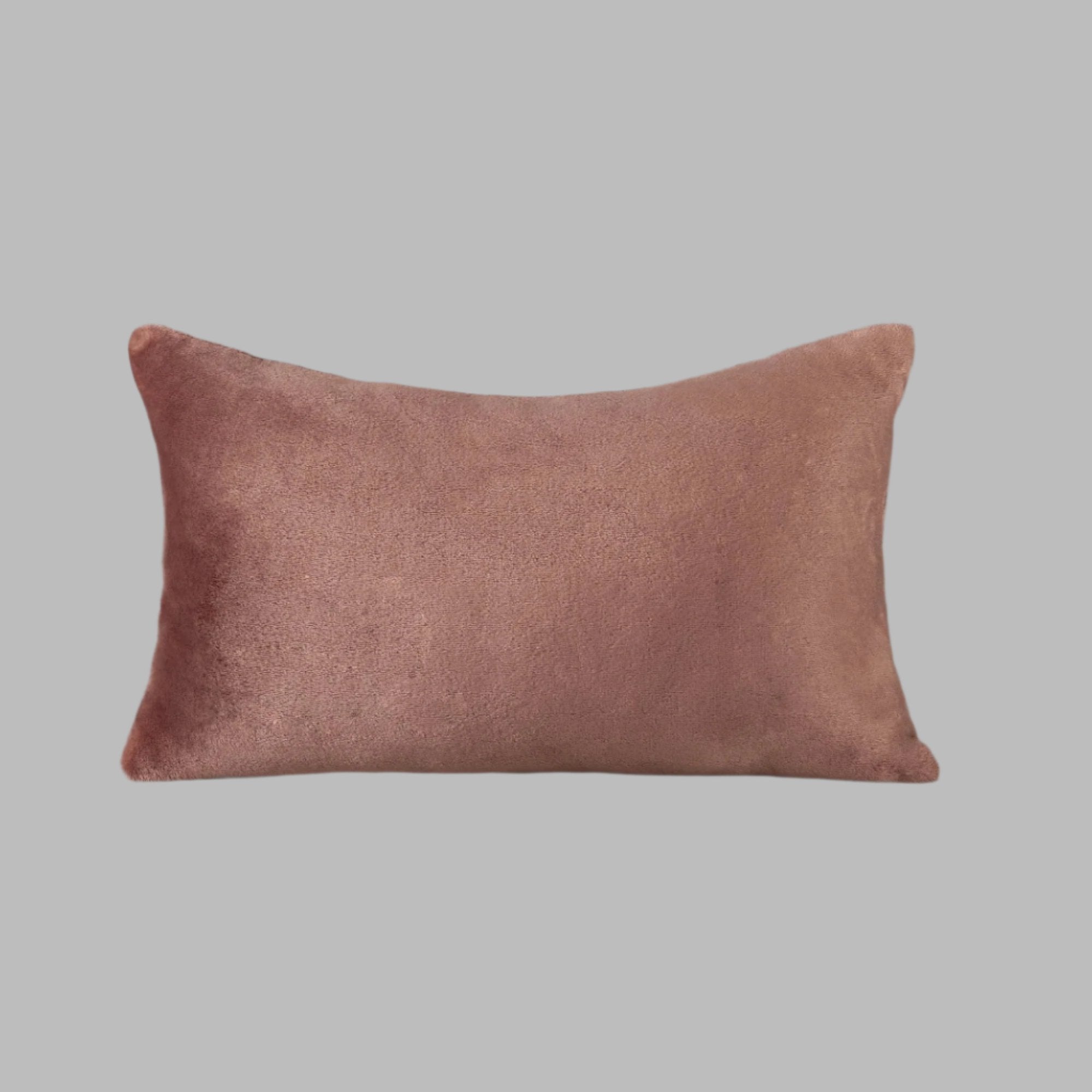 Rose Wood Plush Cushion - THE LINEN COMPANY