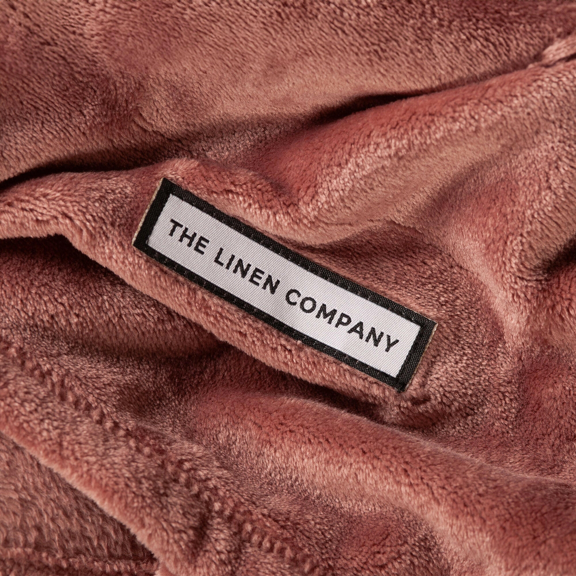 Rosewood Microfiber Plush Blanket - THE LINEN COMPANY