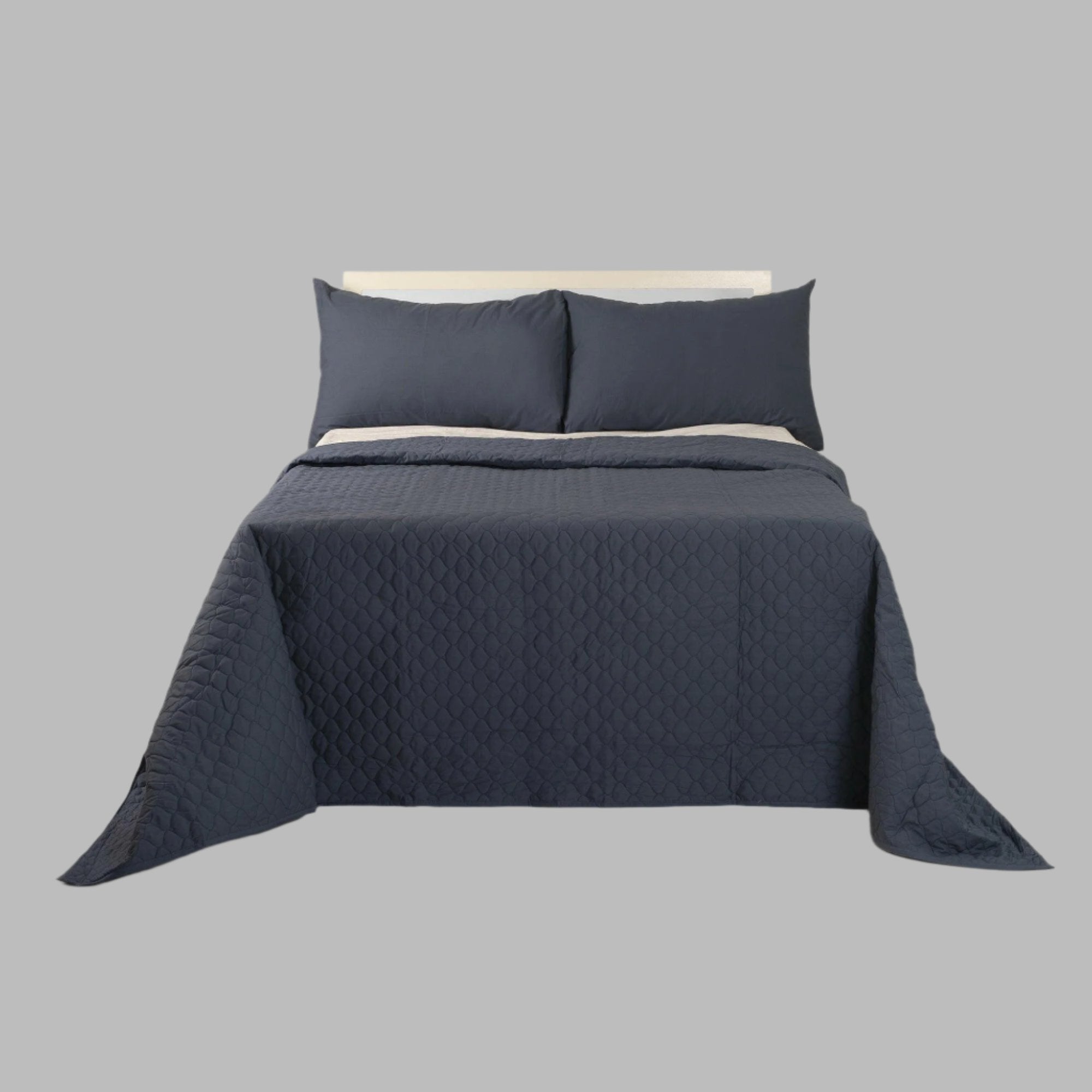 Seaguard Quilted Bedspread Set - THE LINEN COMPANY