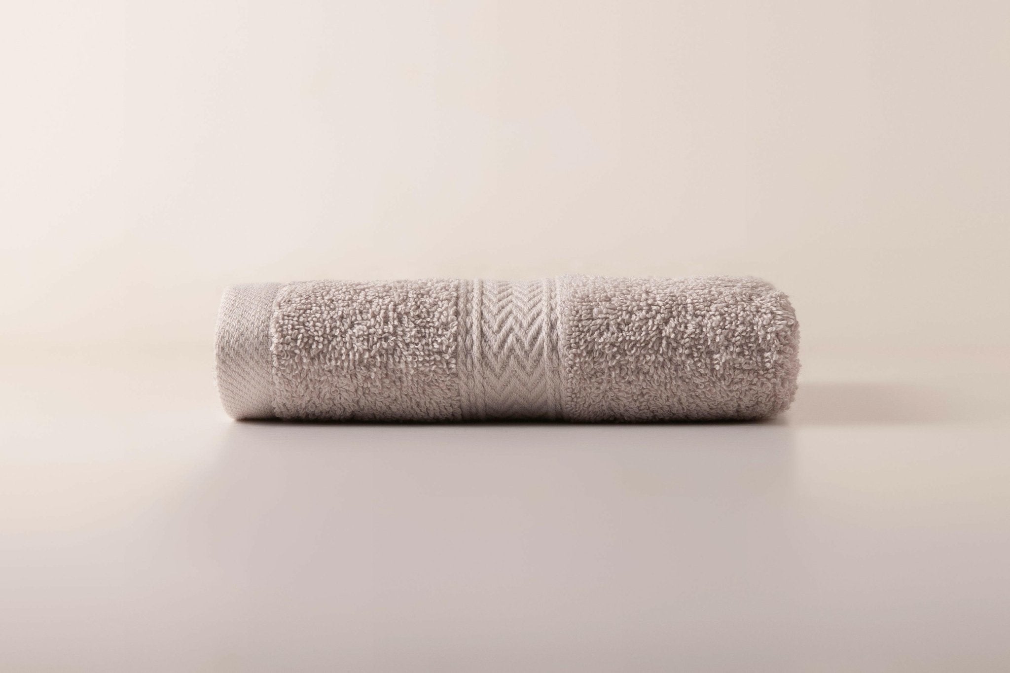 Silver Grey Zigzag Hand Towel - THE LINEN COMPANY