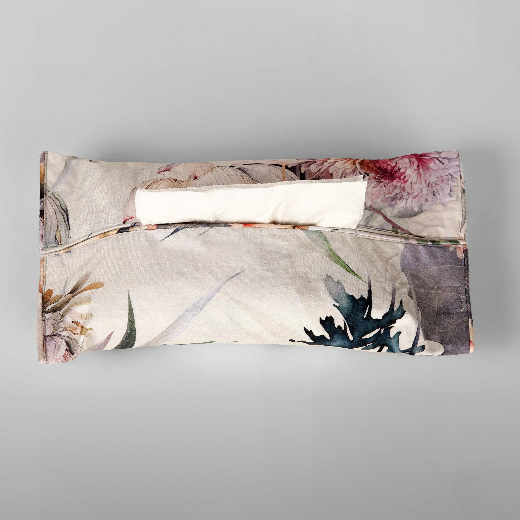 The Linen Company Accessories Standard Pearlescent Tissue Box Cover