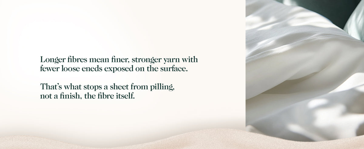 Close-up of smooth white sateen fabric