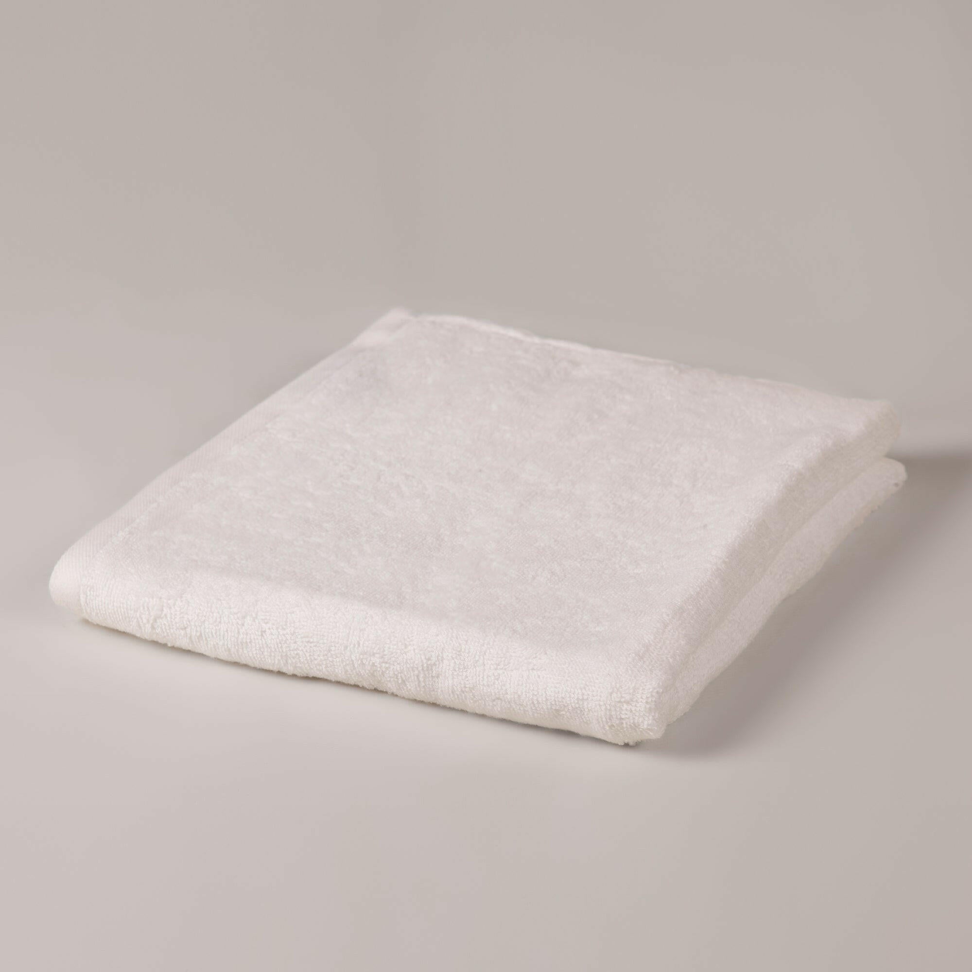 White Plain Face Towel - Set of 3 - THE LINEN COMPANY