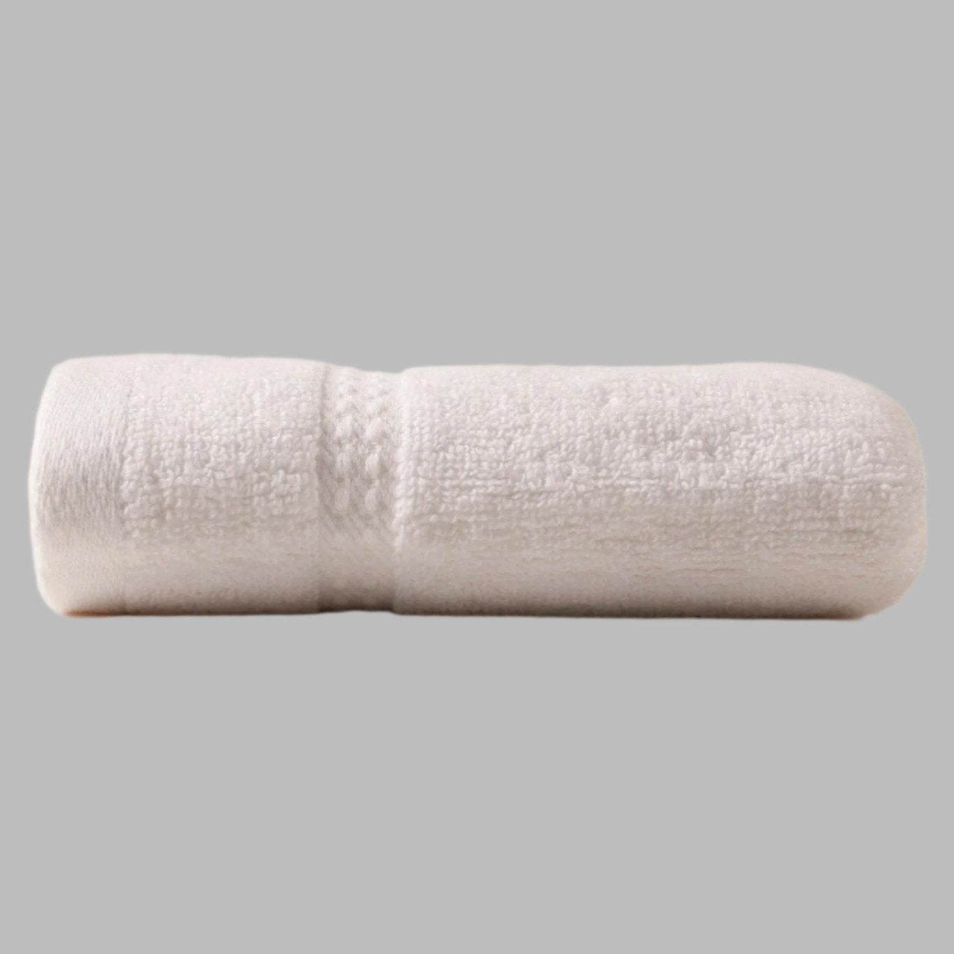 White Stitch Lines Hand Towel - THE LINEN COMPANY