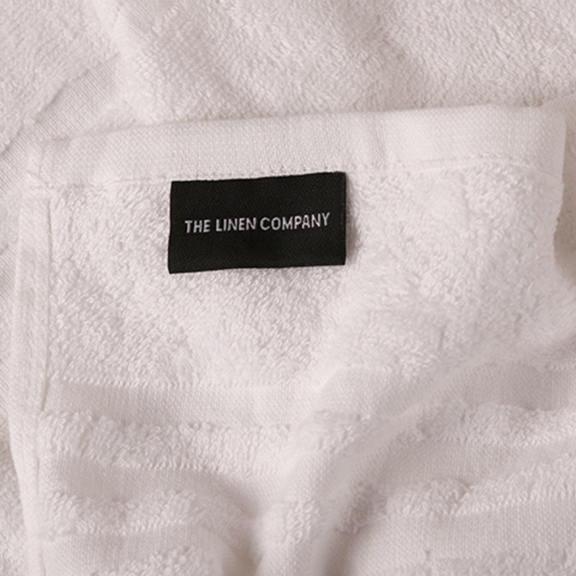 White Stripe Hand Towel - THE LINEN COMPANY