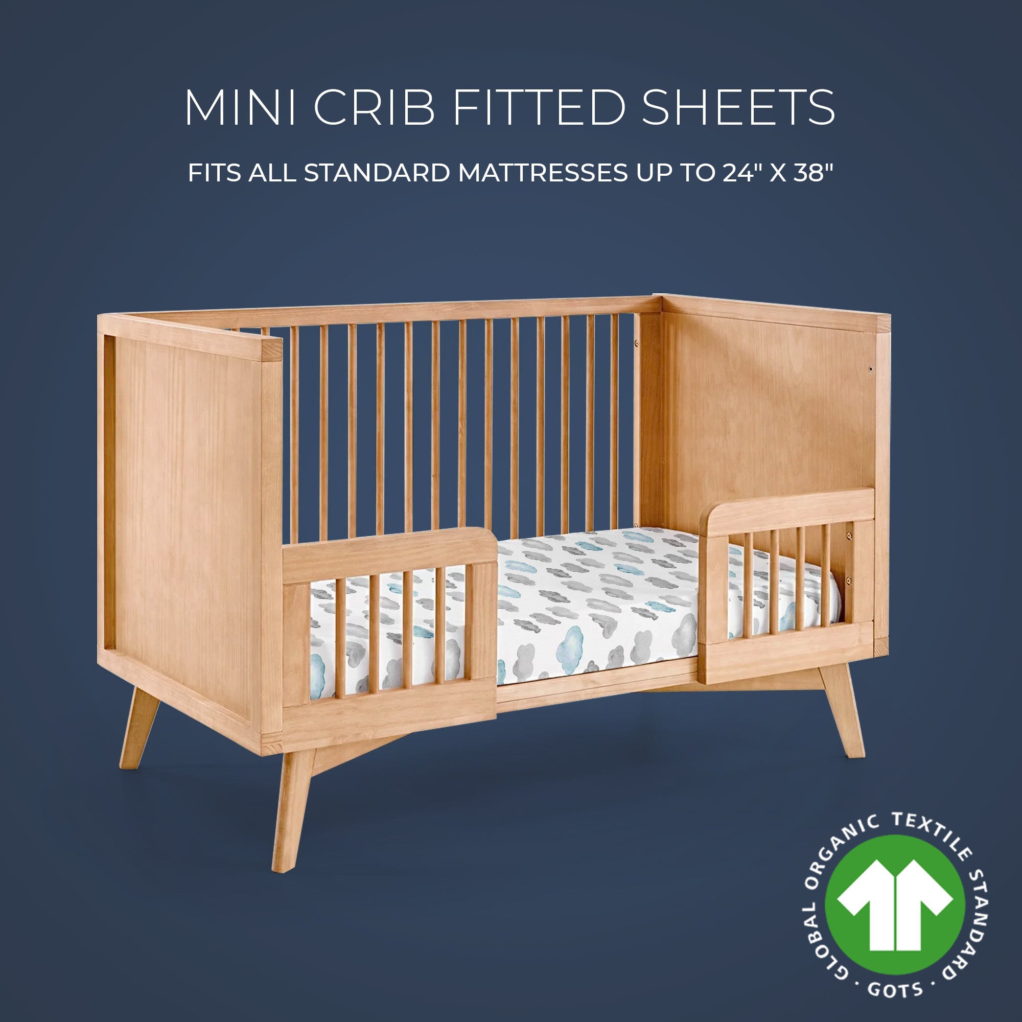 Organic Mini Crib Fitted Sheets